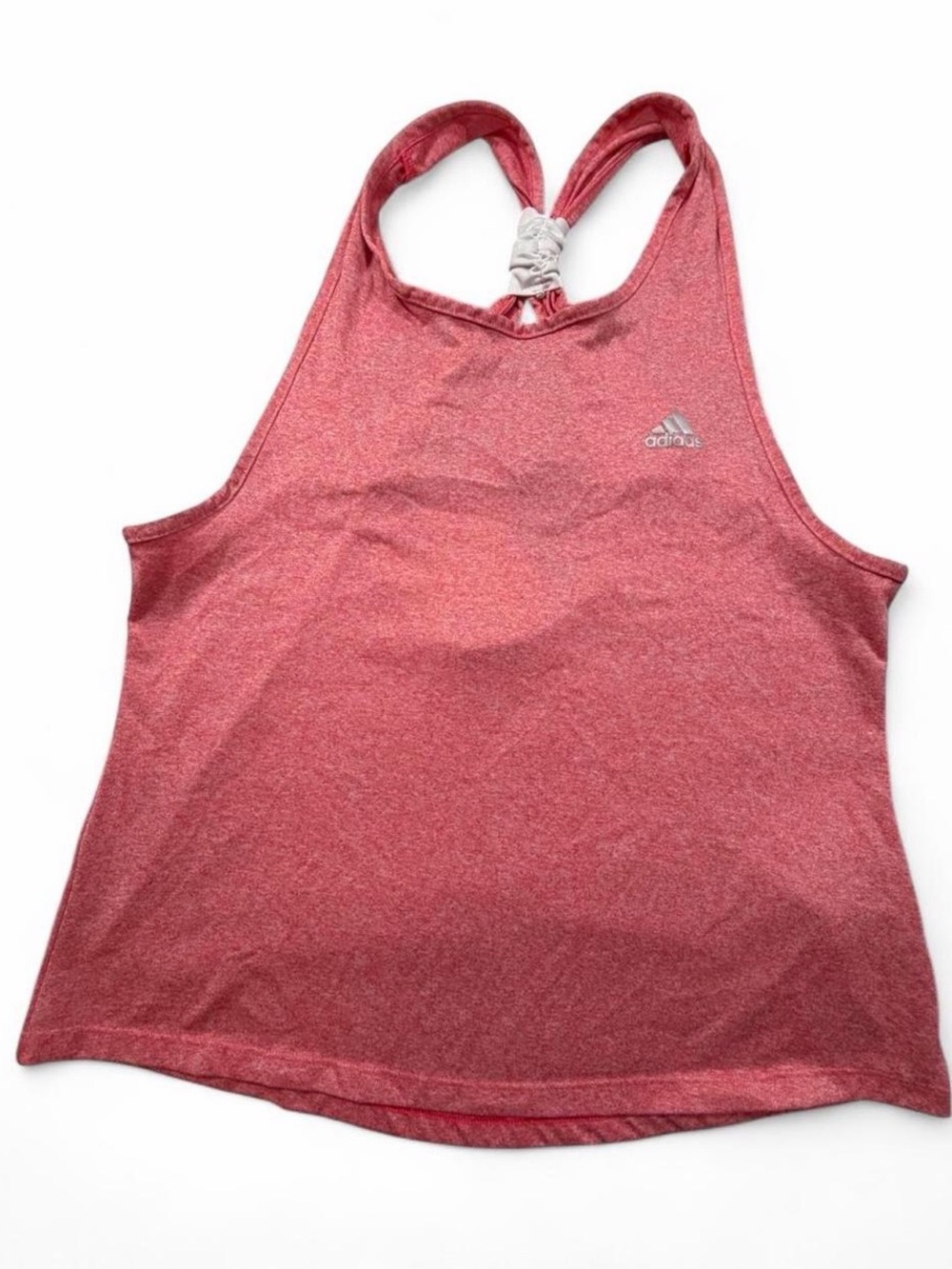 Adidas Women’s Pink Heather Racerback Athletic Tank Top Size Medium